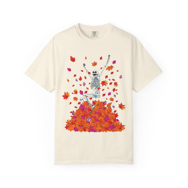 Fall Lovers Skeleton Halloween T-Shirt Comfort Colors®