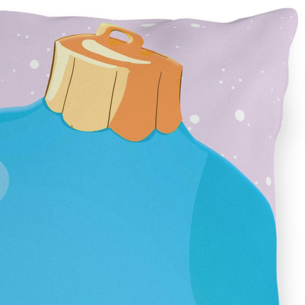 Blue Christmas Pillow Outdoor Pillow Holiday Decor