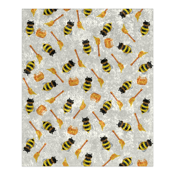 Honey Bees Decorative Throw Blanket