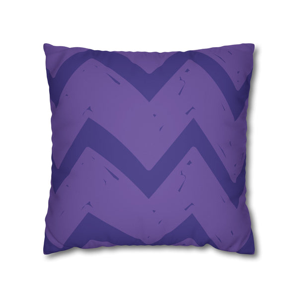 Vibrant Purple & Green Reversible Soft Accent Pillow Cover