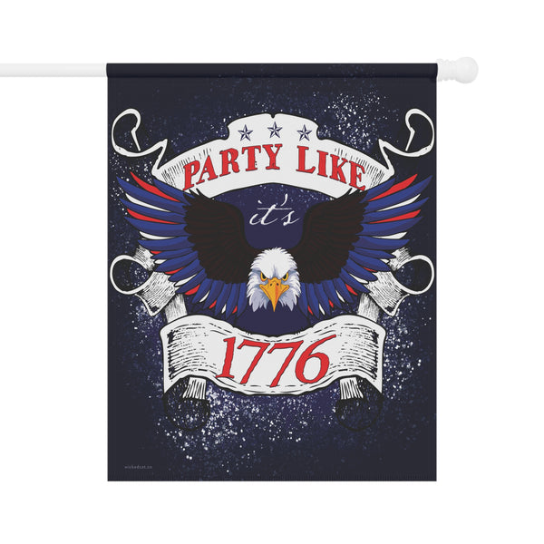4th of July American Eagle Party 1776 Yard Flag