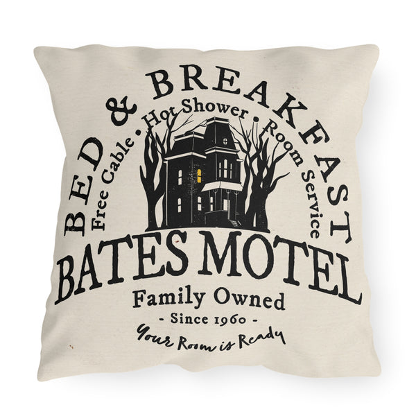 Bates Motel Indoor Outdoor Halloween Pillow