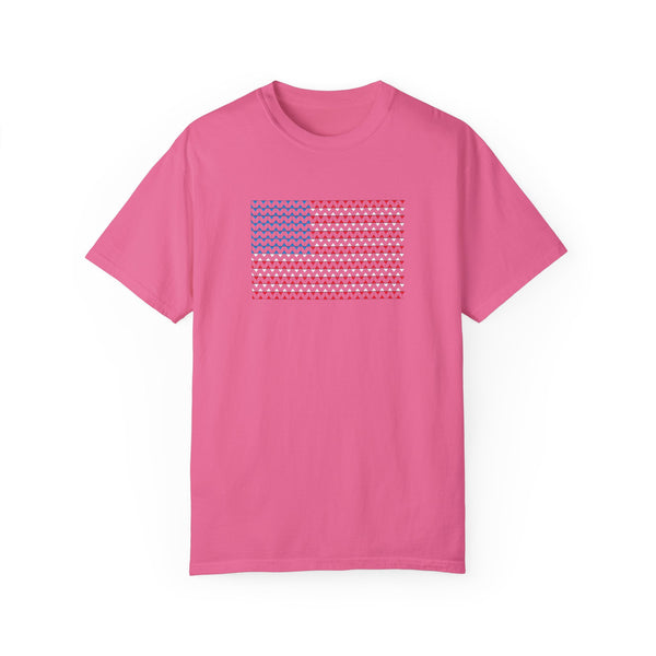 Comfort Colors© Martini Style American Flag Patriotic T-Shirt