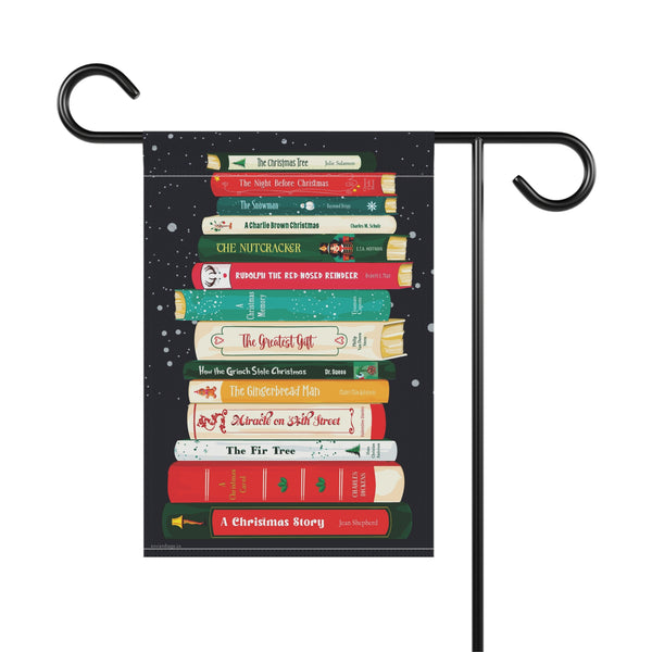 Christmas Book Flag – Durable Outdoor Yard Flag | Classic Holiday Banner