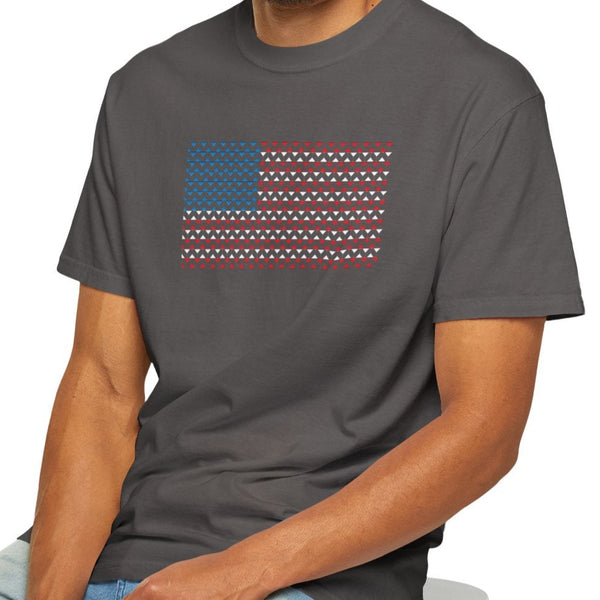 Comfort Colors© Martini Style American Flag Patriotic T-Shirt