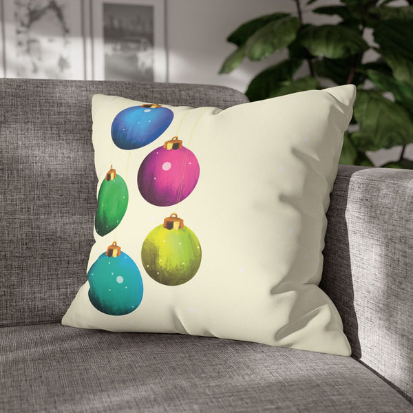 Christmas Ornaments Soft Pillow Cover Holiday Pillow