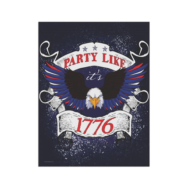 4th of July American Eagle Party 1776 Yard Flag