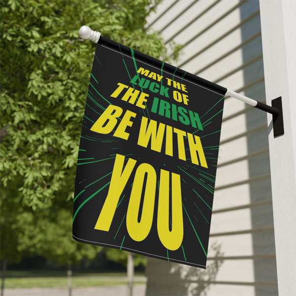 Irish Luck Star Wars Parody Funny Yard Flag