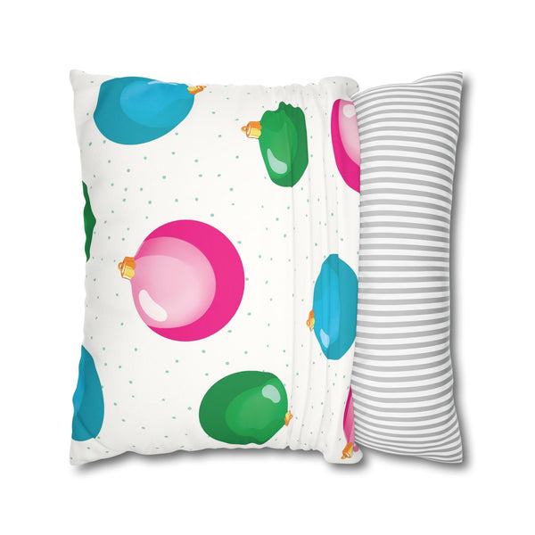 Colorful Ornaments Christmas Pillow Cover