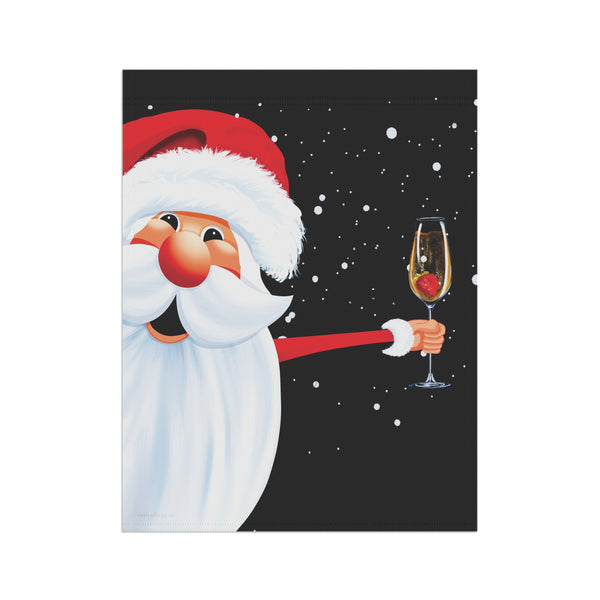 Funny Christmas Flag Champagne Party Santa Holiday Decor