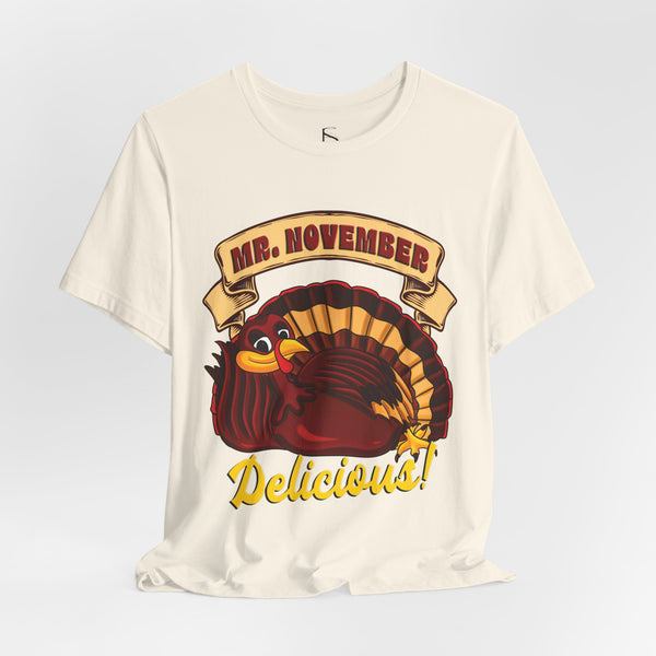 Mr. November Turkey Funny Thanksgiving T-Shirt