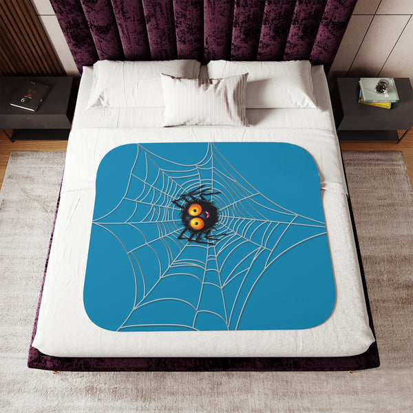 Happy Spider Halloween Toddler Baby Blanket