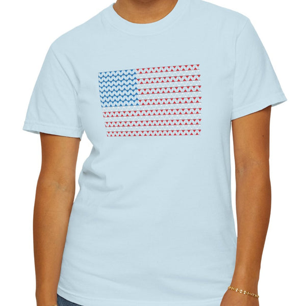 Comfort Colors© Martini Style American Flag Patriotic T-Shirt