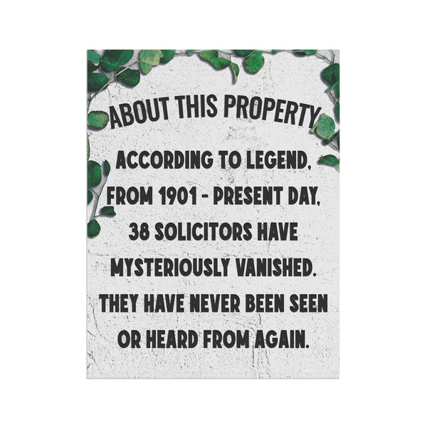 No Soliciting Sarcastic Warning Funny Yard Flag