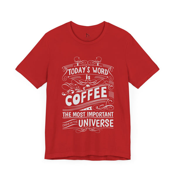 Coffee Typography T-Shirt