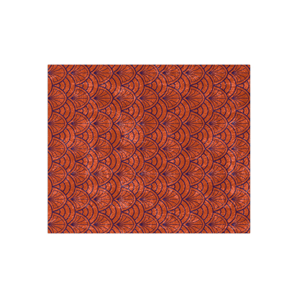 Art Deco Orange Purple Decorative Throw Blanket