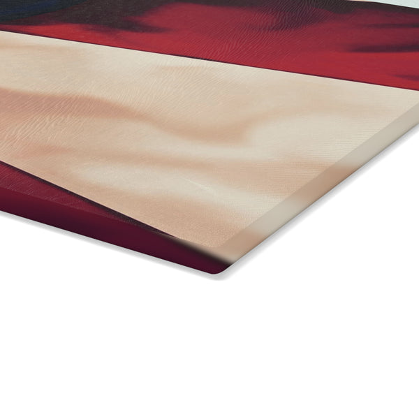 American Flag Kitchen Decor Glass Cutting Board