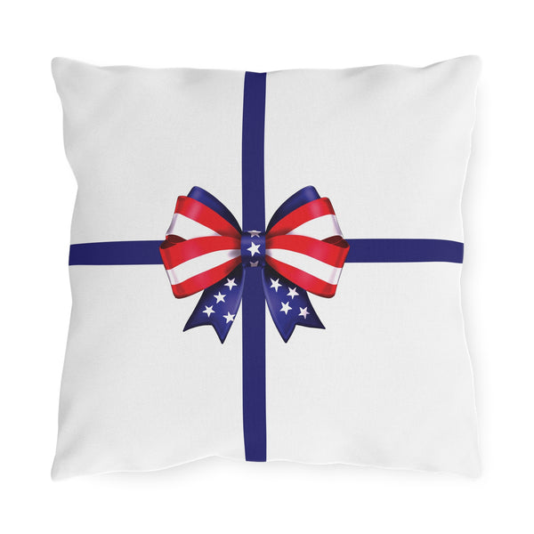 Patriotic Indoor Outdoor July 4th Throw Pillow