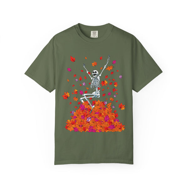 Fall Lovers Skeleton Halloween T-Shirt Comfort Colors®