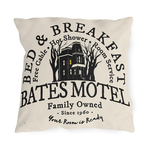 Bates Motel Indoor Outdoor Halloween Pillow