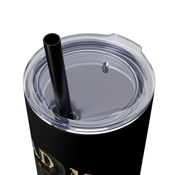 Dead Men Tell No Tales Pirate Skull Tumbler with Straw 20oz