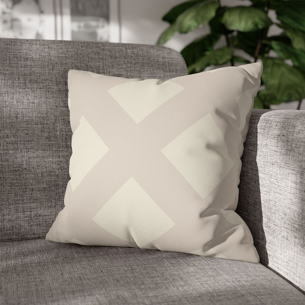 White Ivory Reversible Faux Suede Soft Pillow Cover