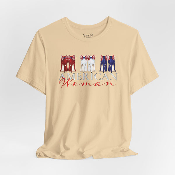 American Woman Patriotic Style Fashion T-Shirt