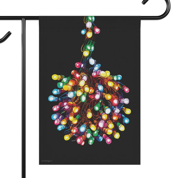Tangled Lights Funny Christmas Flag
