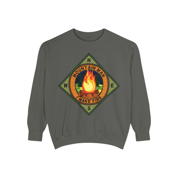 Mountain Man Men's Funny Camping Sweatshirt