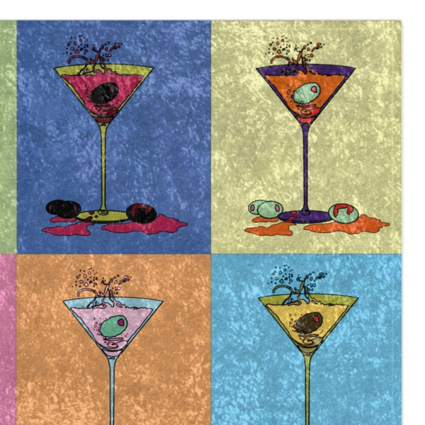 Pop Art Martini Home Gift Decorative Throw Blanket