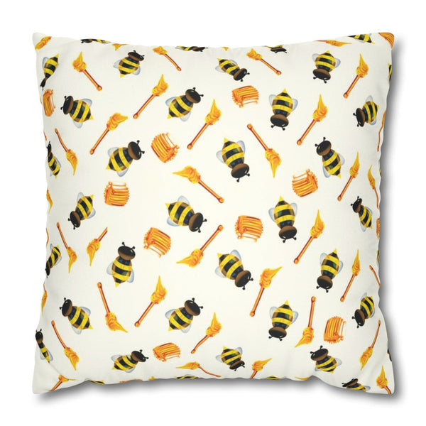 Honey Bees Spring Decor Pillow Cover