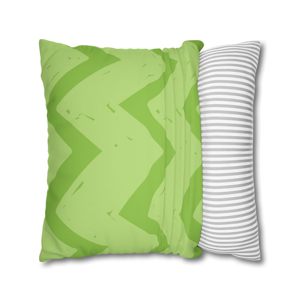 Vibrant Purple & Green Reversible Soft Accent Pillow Cover