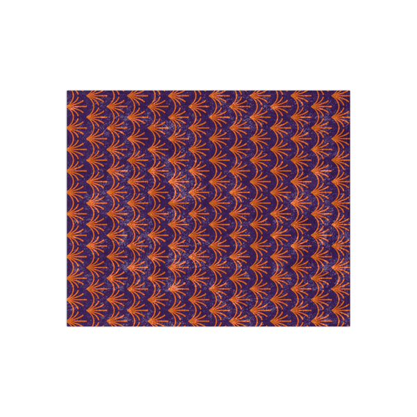Purple and Orange Art Deco Decorative Throw