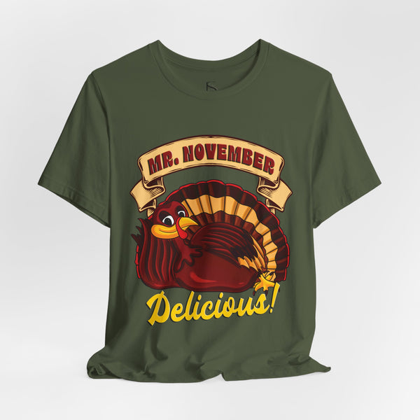 Mr. November Turkey Funny Thanksgiving T-Shirt