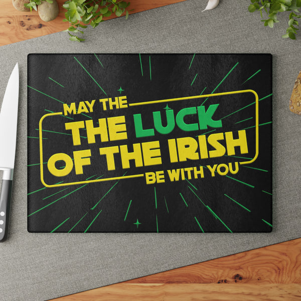 Luck of the Irish Star Wars Parody Glass Cutting Board