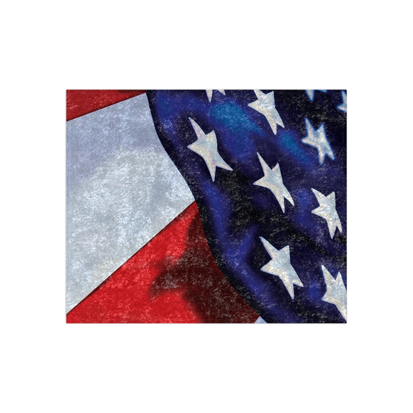 American Flag Decorative Throw Blanket
