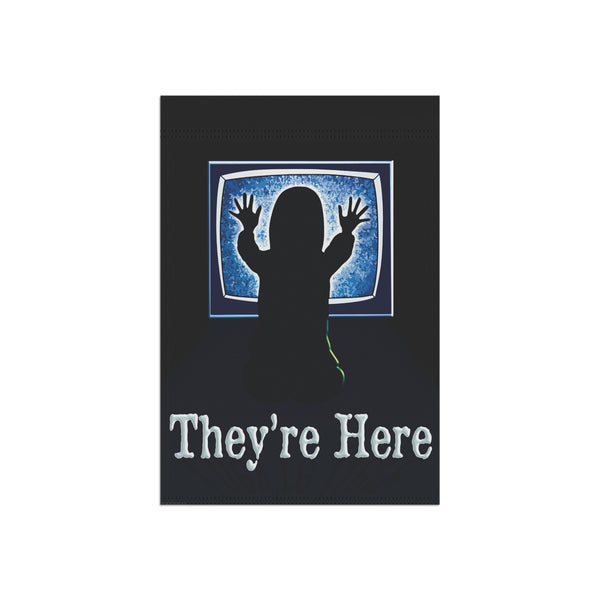 Poltergeist They're Here Halloween Yard Flag