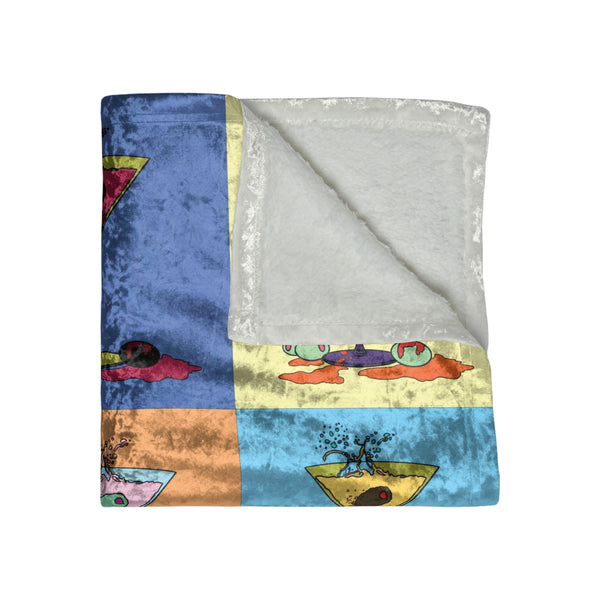 Pop Art Martini Home Gift Decorative Throw Blanket