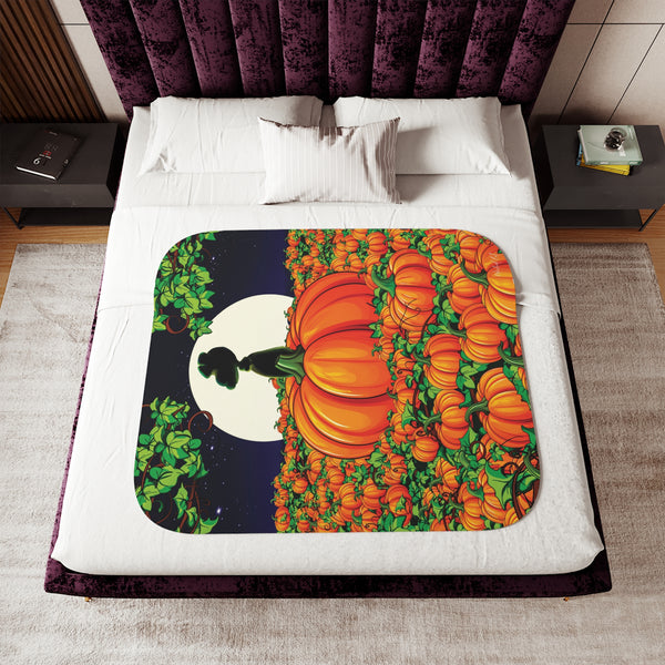 The Great Pumpkin Newborn Toddler Sherpa Baby Blanket