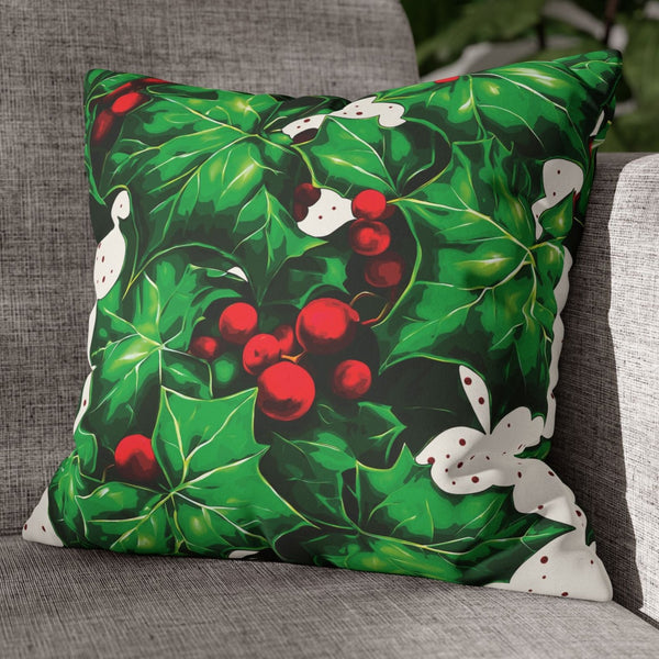 Holiday Ivy Pillow Cover Cozy Holiday Decor