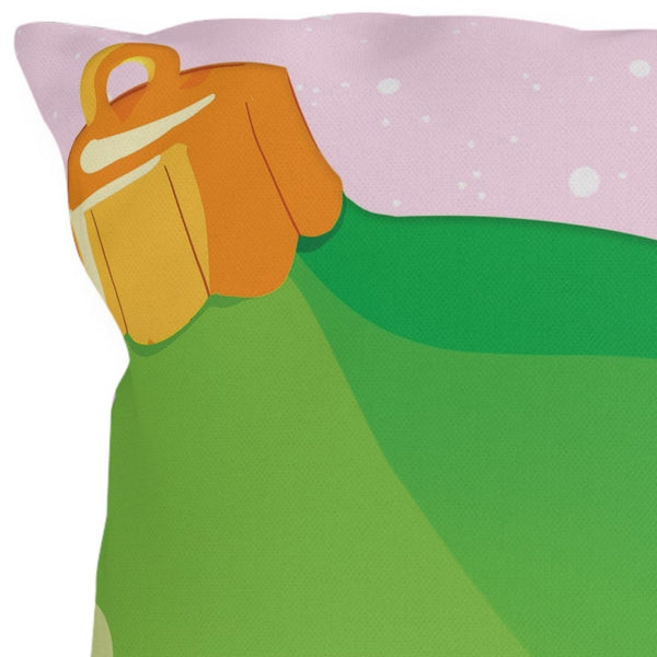 Christmas Outdoor Pillow Green Ornament Holiday Throw Pillow