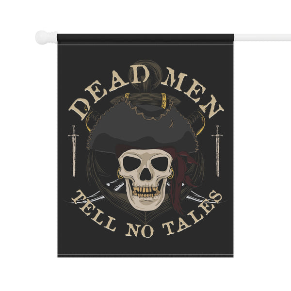 Pirate Skull Dead Men Tell No Tales Yard Flag
