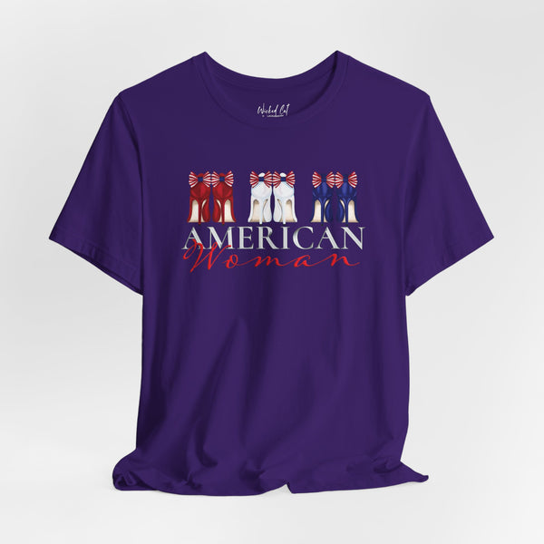 American Woman Patriotic Style Fashion T-Shirt