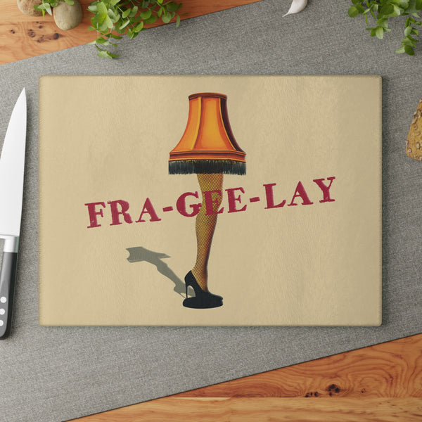 Frageelay Leg Lamp Holiday Cutting Board