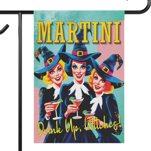 halloween witches yard flag