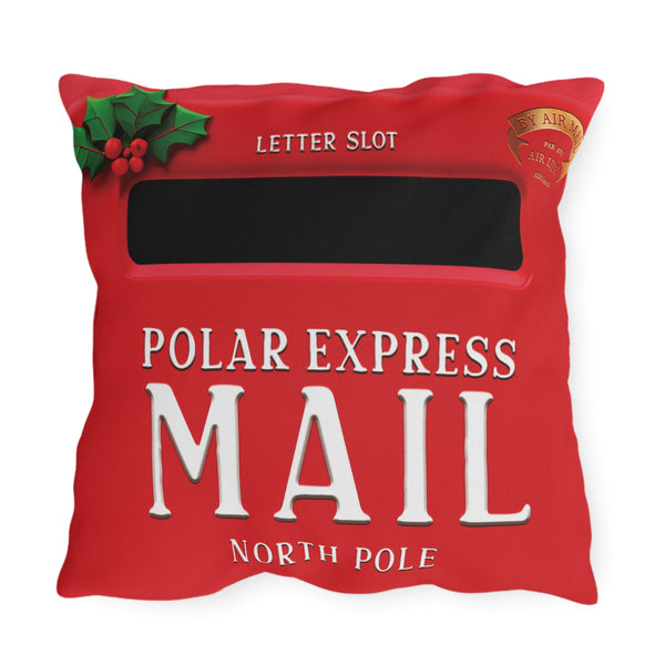 Santa Mailbox Pillow Holiday Throw Pillow