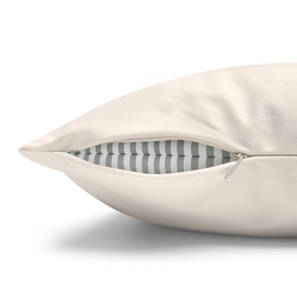 Pastel Pink Pillow Cover Candy Cane Christmas Throw Pillow