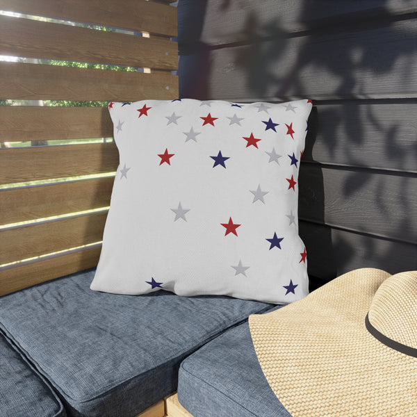 Patriotic Stars Indoor Outdoor American Chic Accent Pillow