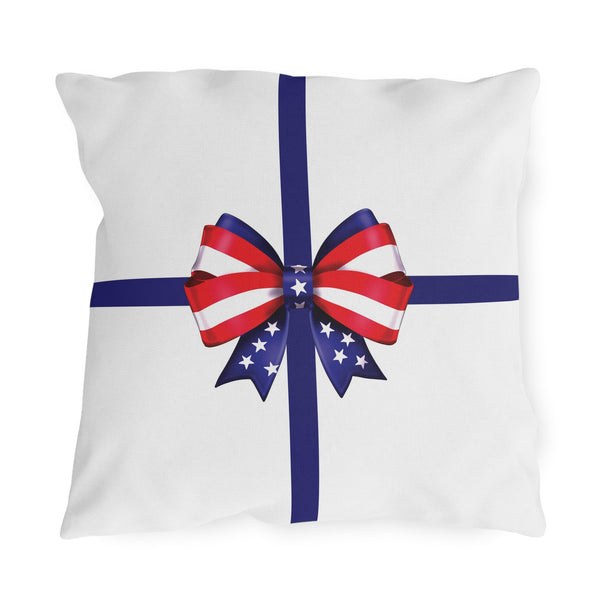 Patriotic Indoor Outdoor July 4th Throw Pillow