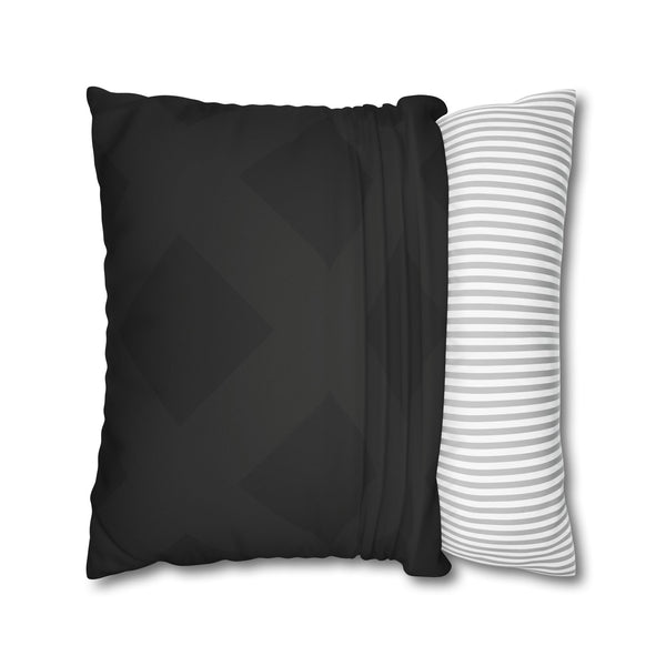 Black Chic Faux Suede Soft Pillow Cover